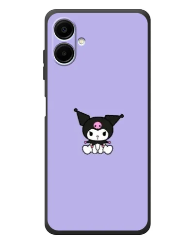 Чехол для Samsung Galaxy A08 с картинкой «Kuromi — фиолетовый минимализм»