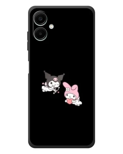 Чехол для Samsung Galaxy A08 с картинкой «My Melody и Kuromi»
