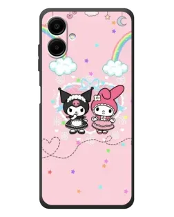 Чехол для Samsung Galaxy A08 с картинкой «My Melody и Kuromi» Чехол для Samsung Galaxy A08 с картинкой «My Melody и Kuromi»