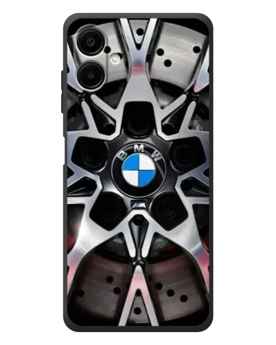 Чехол для Samsung Galaxy A08 с картинкой «BMW — деталь диска»