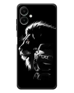 Чехол для Samsung Galaxy A08 с картинкой «BMW и лев» Чехол для Samsung Galaxy A08 с картинкой «BMW и лев»