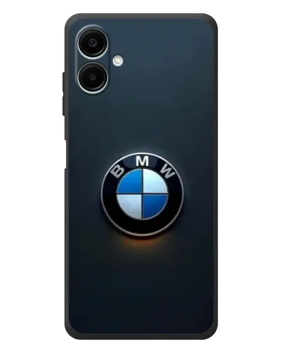 Чехол для Samsung Galaxy A08 с картинкой «Логотип BMW — минимализм»