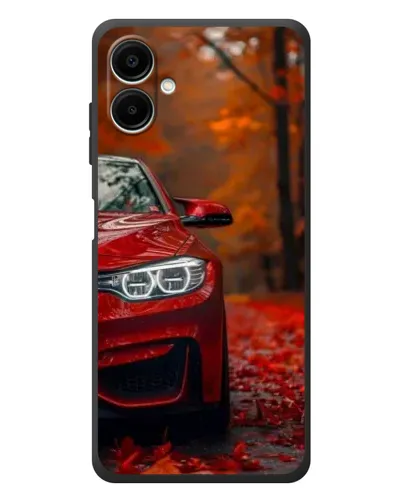 Чехол для Samsung Galaxy A08 с картинкой «Осенняя BMW M4»