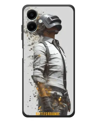 Чехол для Samsung Galaxy A08 с картинкой «PUBG — боец в пыли»