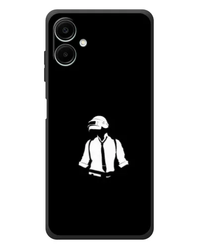Чехол для Samsung Galaxy A08 с картинкой «PUBG — белый шлем»
