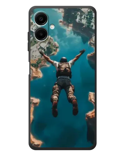 Чехол для Samsung Galaxy A08 с картинкой «PUBG — свободное падение»