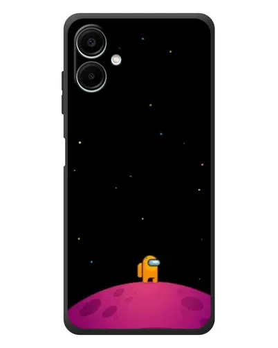 Чехол для Samsung Galaxy A08 с картинкой «Одинокий герой на планете»