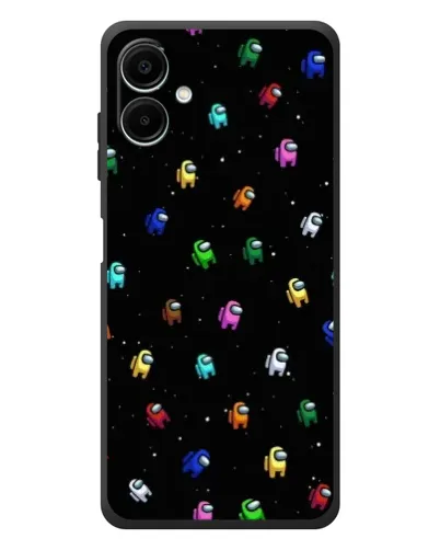 Чехол для Samsung Galaxy A08 с картинкой «Экипаж Among Us»