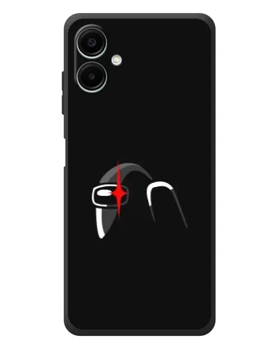 Чехол для Samsung Galaxy A08 с картинкой «Among Us шлем»