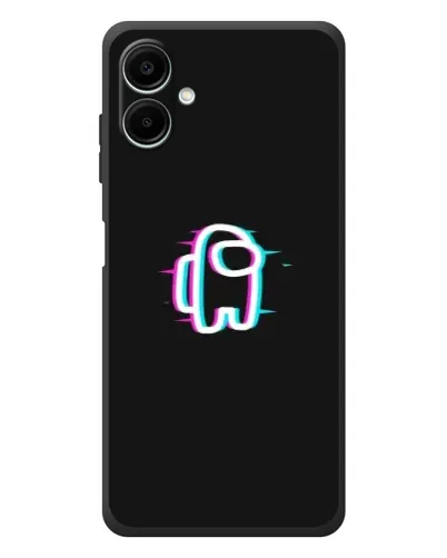 Чехол для Samsung Galaxy A08 с картинкой «Among Us неон»