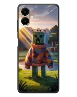 Чехол для Samsung Galaxy A08 с картинкой «Крипер в свитере» Чехол для Samsung Galaxy A08 с картинкой «Крипер в свитере»