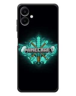 Чехол для Samsung Galaxy A08 с картинкой «Minecraft Diamond лого» Чехол для Samsung Galaxy A08 с картинкой «Minecraft Diamond лого»
