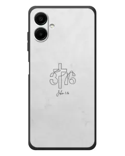 Чехол для Samsung Galaxy A08 с картинкой «Иоанна 3:16 Крест» Чехол для Samsung Galaxy A08 с картинкой «Иоанна 3:16 Крест»