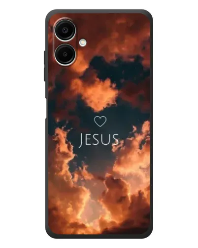Чехол для Samsung Galaxy A08 с картинкой «Сияние Имени Jesus»