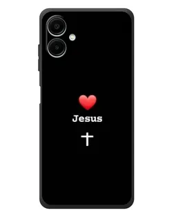 Чехол для Samsung Galaxy A08 с картинкой «Сердце - Jesus» Чехол для Samsung Galaxy A08 с картинкой «Сердце - Jesus»