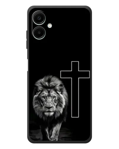 Чехол для Samsung Galaxy A08 с картинкой «Лев и Крест»