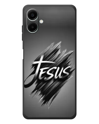 Чехол для Samsung Galaxy A08 с картинкой «Надпись Jesus Graffiti»