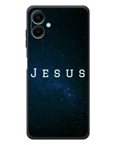 Чехол для Samsung Galaxy A08 с картинкой «Звездное небо Jesus»