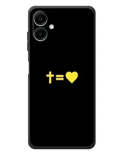 Чехол для Samsung Galaxy A08 с картинкой «Сердце и Крест» Чехол для Samsung Galaxy A08 с картинкой «Сердце и Крест»