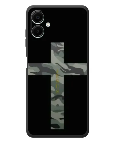 Чехол для Samsung Galaxy A08 с картинкой «Милитари Крест»