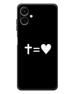 Чехол для Samsung Galaxy A08 с картинкой «Крест и Сердце» Чехол для Samsung Galaxy A08 с картинкой «Крест и Сердце»