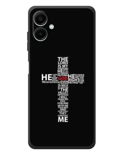 Чехол для Samsung Galaxy A08 с картинкой «Текстовый крест» Чехол для Samsung Galaxy A08 с картинкой «Текстовый крест»