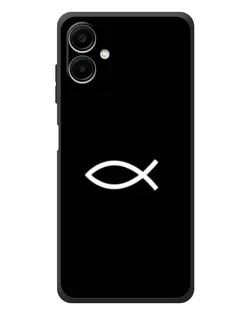 Чехол для Samsung Galaxy A08 с картинкой «Символ рыбы Jesus» Чехол для Samsung Galaxy A08 с картинкой «Символ рыбы Jesus»