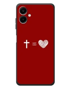 Чехол для Samsung Galaxy A08 с картинкой «Уравнение любви» Чехол для Samsung Galaxy A08 с картинкой «Уравнение любви»
