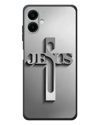 Чехол для Samsung Galaxy A08 с картинкой «Металлический крест Jesus» Чехол для Samsung Galaxy A08 с картинкой «Металлический крест Jesus»