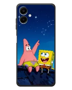 Чехол для Samsung Galaxy A08 с картинкой «Губка Боб и Патрик ночью» Чехол для Samsung Galaxy A08 с картинкой «Губка Боб и Патрик ночью»