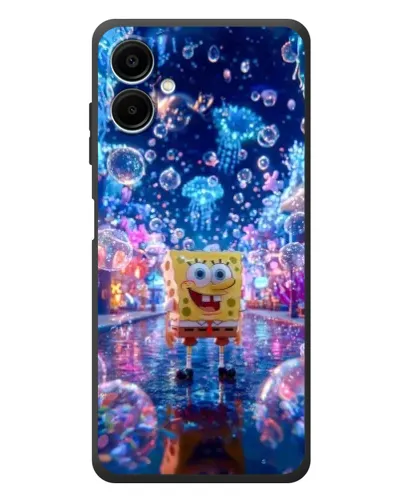 Чехол для Samsung Galaxy A08 с картинкой «Неоновый океан»