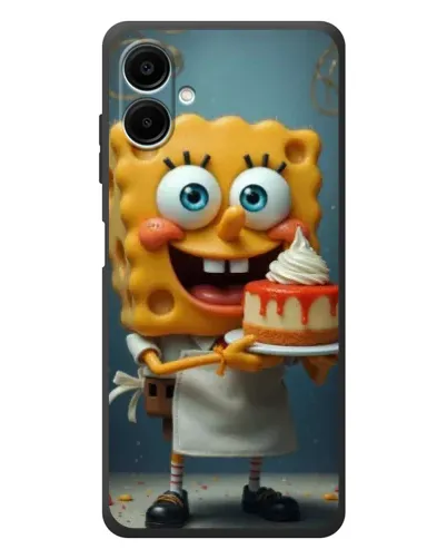 Чехол для Samsung Galaxy A08 с картинкой «Повар Спанч Боб»