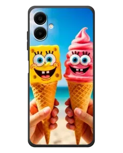 Чехол для Samsung Galaxy A08 с картинкой «Спанч Боб мороженое» Чехол для Samsung Galaxy A08 с картинкой «Спанч Боб мороженое»