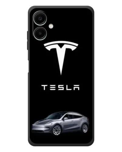 Чехол для Samsung Galaxy A08 с картинкой «Tesla Model Y»
