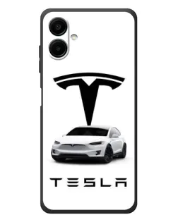 Чехол для Samsung Galaxy A08 с картинкой «Tesla White Style» Чехол для Samsung Galaxy A08 с картинкой «Tesla White Style»