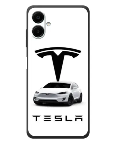 Чехол для Samsung Galaxy A08 с картинкой «Tesla White Style»