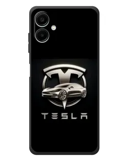 Чехол для Samsung Galaxy A08 с картинкой «Tesla — серебристое авто» Чехол для Samsung Galaxy A08 с картинкой «Tesla — серебристое авто»