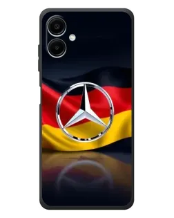 Чехол для Samsung Galaxy A08 с картинкой «Mercedes — флаг Германии» Чехол для Samsung Galaxy A08 с картинкой «Mercedes — флаг Германии»