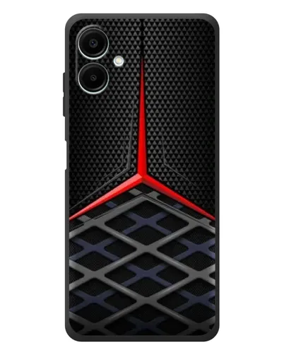Чехол для Samsung Galaxy A08 с картинкой «Mercedes Carbon Grid»