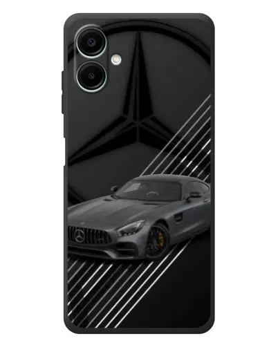 Чехол для Samsung Galaxy A08 с картинкой «Mercedes AMG — графика»