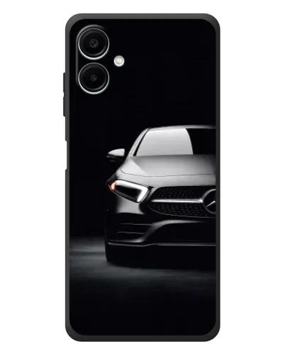 Чехол для Samsung Galaxy A08 с картинкой «Свет фар Mercedes»