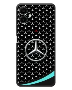 Чехол для Samsung Galaxy A08 с картинкой «Mercedes — бирюзовый акцент» Чехол для Samsung Galaxy A08 с картинкой «Mercedes — бирюзовый акцент»