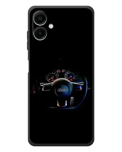 Чехол для Samsung Galaxy A08 с картинкой «Салон Audi — руль» Чехол для Samsung Galaxy A08 с картинкой «Салон Audi — руль»