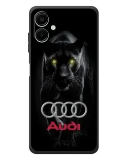 Чехол для Samsung Galaxy A08 с картинкой «Пантера и Audi» Чехол для Samsung Galaxy A08 с картинкой «Пантера и Audi»