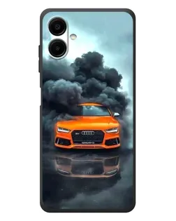 Чехол для Samsung Galaxy A08 с картинкой «Audi в облаках дыма» Чехол для Samsung Galaxy A08 с картинкой «Audi в облаках дыма»