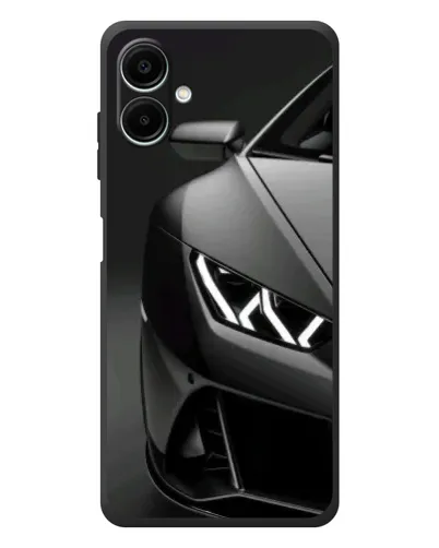 Чехол для Samsung Galaxy A08 с картинкой «Lamborghini фары детализация»