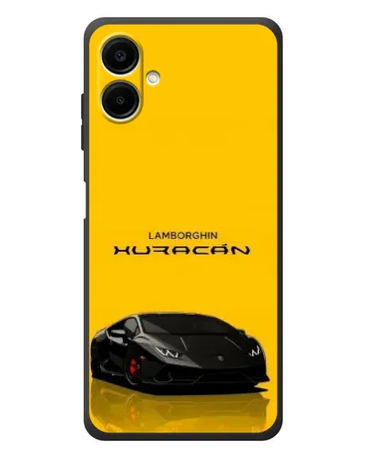 Чехол для Samsung Galaxy A08 с картинкой «Lamborghini Huracan черный»