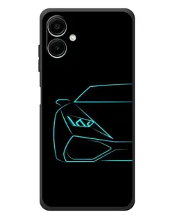 Чехол для Samsung Galaxy A08 с картинкой «Голубой силуэт Lamborghini» Чехол для Samsung Galaxy A08 с картинкой «Голубой силуэт Lamborghini»