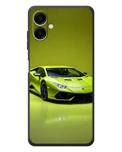 Чехол для Samsung Galaxy A08 с картинкой «Салатовый Lamborghini Huracan»
