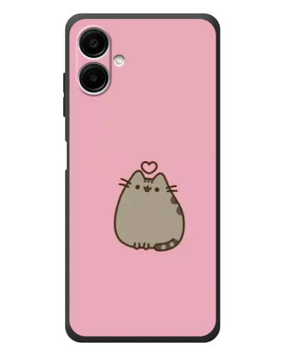 Чехол для Samsung Galaxy A08 с картинкой «Pusheen сердце»